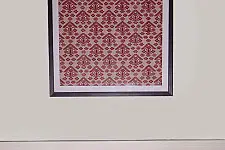 Home And Living | Handmade Embroidered ~ Gach Handwoven Artwork from Assam-Red 
