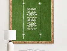 Home And Living | Handmade Embroidered ~ Boro Tribe Wall art 