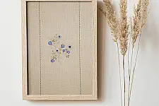 Home And Living | Handmade Embroidered ~ Aparajita Wall art 