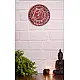 Shop Kutch Lippan Mud Work Om symbol - Terracotta
