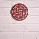 Shop Kutch Lippan Mud Work Swastik symbol - Terracotta