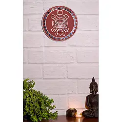 Home And Living | Handmade ~ Kutch Lippan Mud Work Tortoise - Terracotta