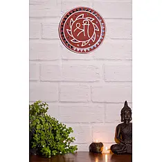 Home And Living | Handmade ~ Kutch Lippan Mud Work Shree- Terracotta