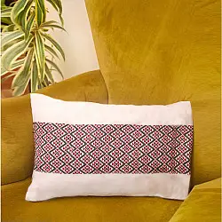 Home And Living | Ahom Handwoven Cotton Cushion Cover with Tribal motif 