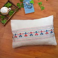 Home And Living | Asomiya Handwoven Cotton Cushion Cover - Tribal motif (14 x 20 inches)