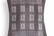 Home And Living | Handwoven Pamo Grey and White Tribal Cushion Cover