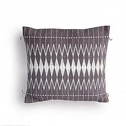 Home And Living | Handwoven Dzukou Grey and White Cotton Cushion Cover