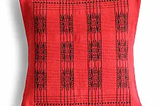 Home And Living | Handwoven Pamo Red and Black Tribal Cushion Cover