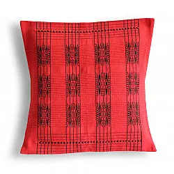 Home And Living | Handwoven Pamo Red and Black Tribal Cushion Cover