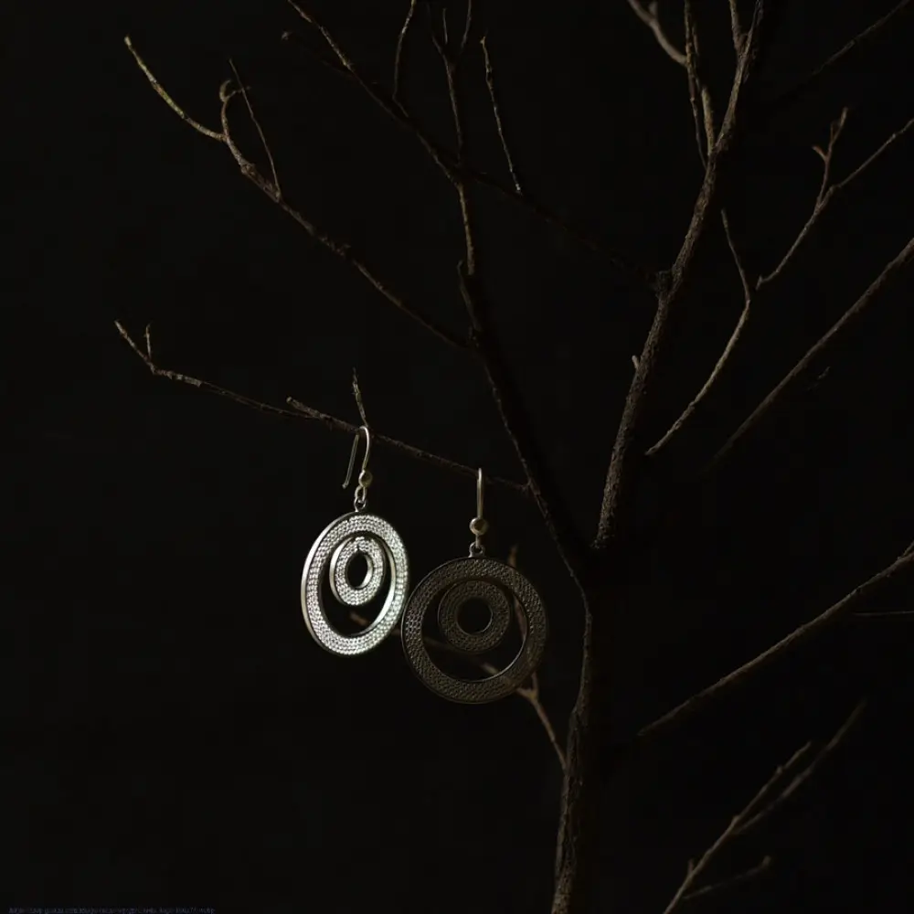 Shop Handcrafted Silver Earring - Circle