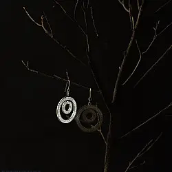 Shashi | Filigree Silver Earring - Circle