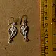 Shop Handcrafted Filigree Silver Earring - Paan Shape 