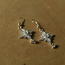 Shashi | Filigree Silver Earring - Flower