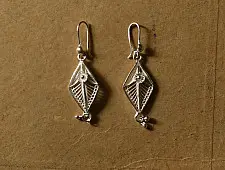 Shashi | Filigree Silver Earring ~ Dimond Shape