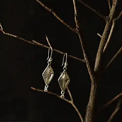 Shashi | Filigree Silver Earring ~ Dimond Shape