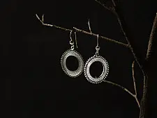 Shashi | Filigree Silver Earring - Round Ring