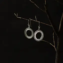 Shashi | Filigree Silver Earring - Round Ring