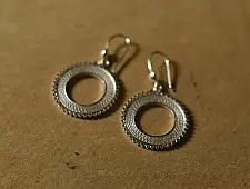 Shashi | Filigree Silver Earring - Round Ring