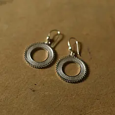 Shashi | Filigree Silver Earring - Round Ring