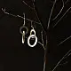 Shop Handcrafted Silver Earring - Overlap Round Rings 