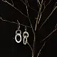 Shop Handcrafted Silver Earring - Overlap Round Rings 