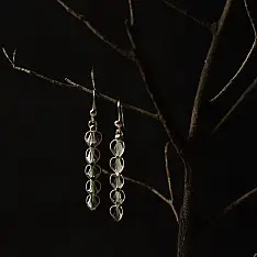 Shashi | Handcrafted Filigree Silver Earring - Heart Shape