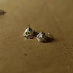 Shashi | Filigree Crafted Silver Jhumka Earring 