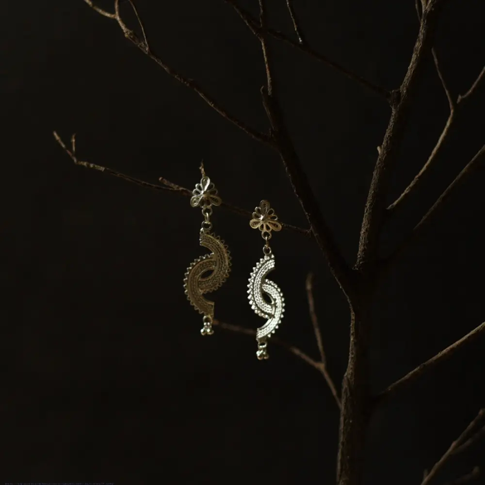 Shop Handcrafted Silver Earring - Dangler 