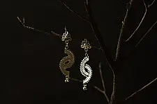 Shashi | Filigree Silver Earring - Dangler