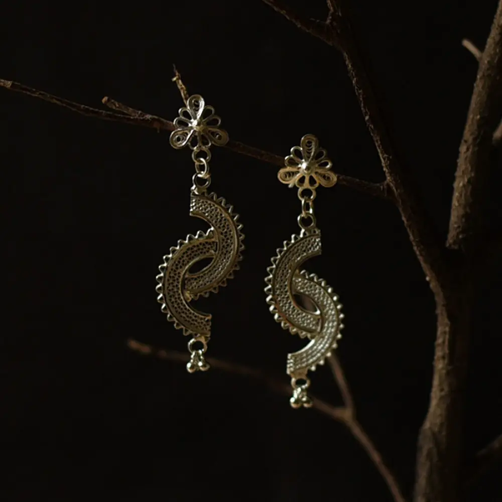 Shop Handcrafted Silver Earring - Dangler 
