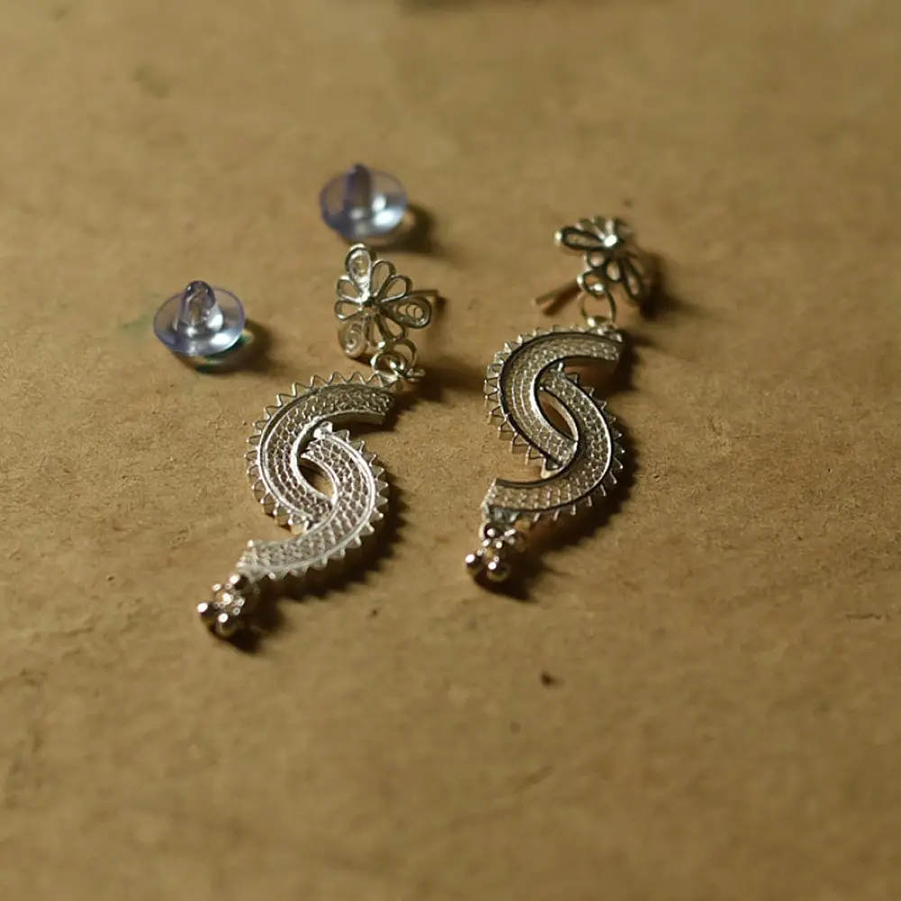 Shop Handcrafted Silver Earring - Dangler 