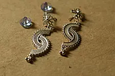 Shashi | Filigree Silver Earring - Dangler