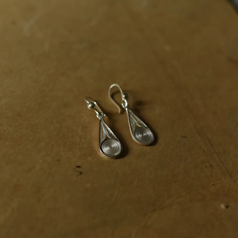 Shop Handcrafted Silver Earrings - Drop Shape 