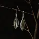 Shop Handcrafted Silver Earrings - Leaf Shape 