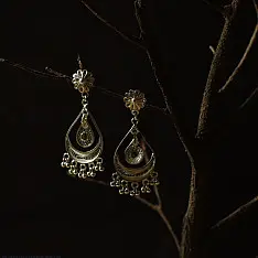 Shashi | Filigree Silver Earrings - 13