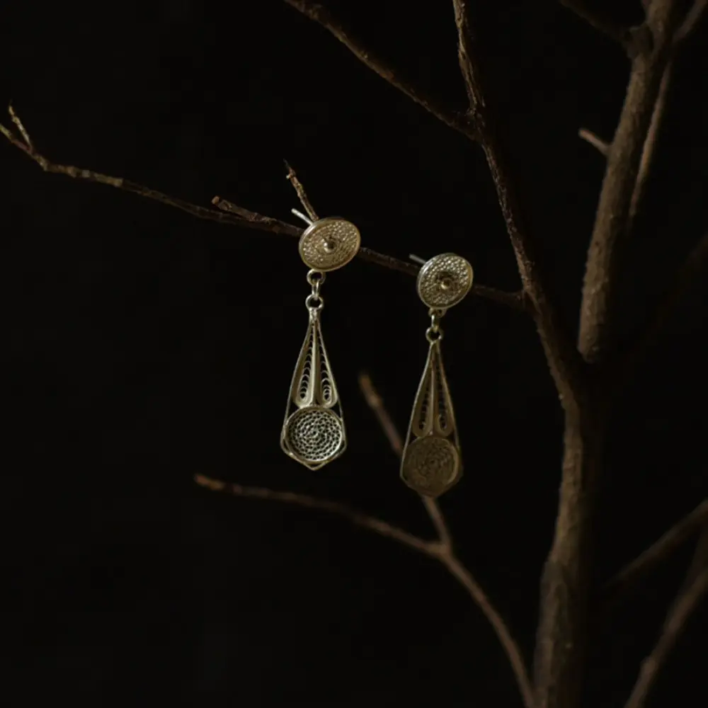 Shop Handmade Filigree Silver Earring