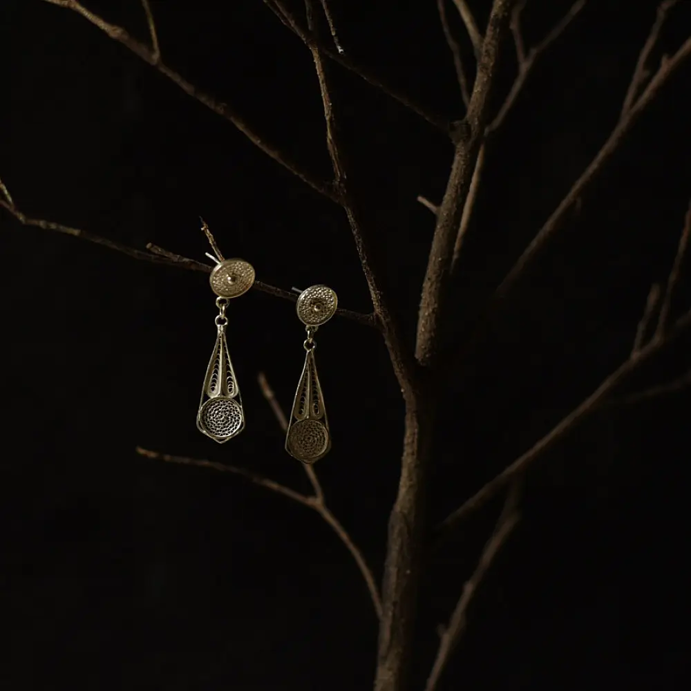 Shop Handmade Filigree Silver Earring