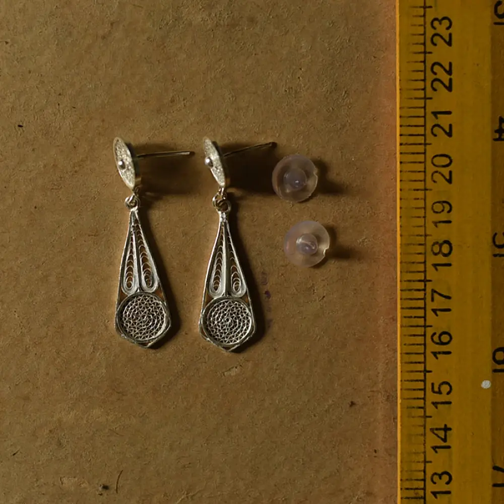 Shop Handmade Filigree Silver Earring