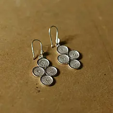 Shashi | Filigree Silver Earring - Four Circle