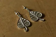 Shashi | Handcrafted Filigree Silver Earring - Paan