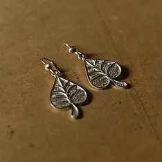 Shashi | Handcrafted Filigree Silver Earring - Paan