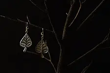Shashi | Handcrafted Filigree Silver Earring - Paan