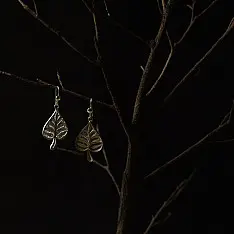 Shashi | Handcrafted Filigree Silver Earring - Paan