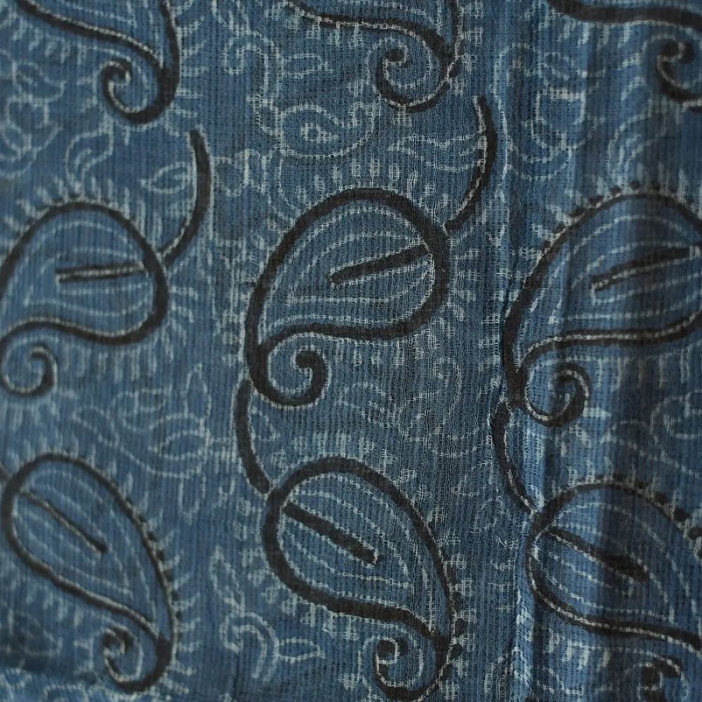 shop Block Printed Kota Cotton | Kota Doria Dupatta - Options - Yellow, Indigo, Green