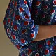 Shop block printed cotton Shirt ~ Blue- 