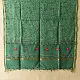 shop Block Printed - Kota Doria Green Dupatta 