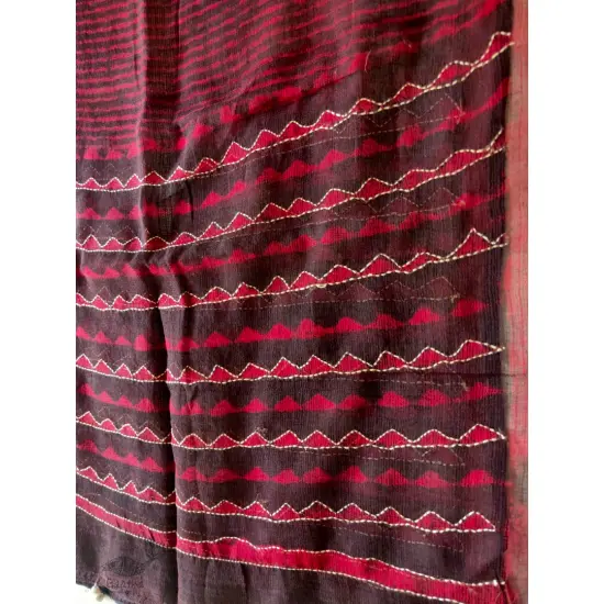 shop Block Printed Kota Cotton ✜ Embroidered Stole