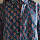 Shop block printed cotton shirt - Roses