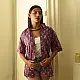 Shop block printed cotton Purple Shirt- 