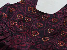 Little Karigari | Pure Cotton Embroidered - Black Frock for Girls